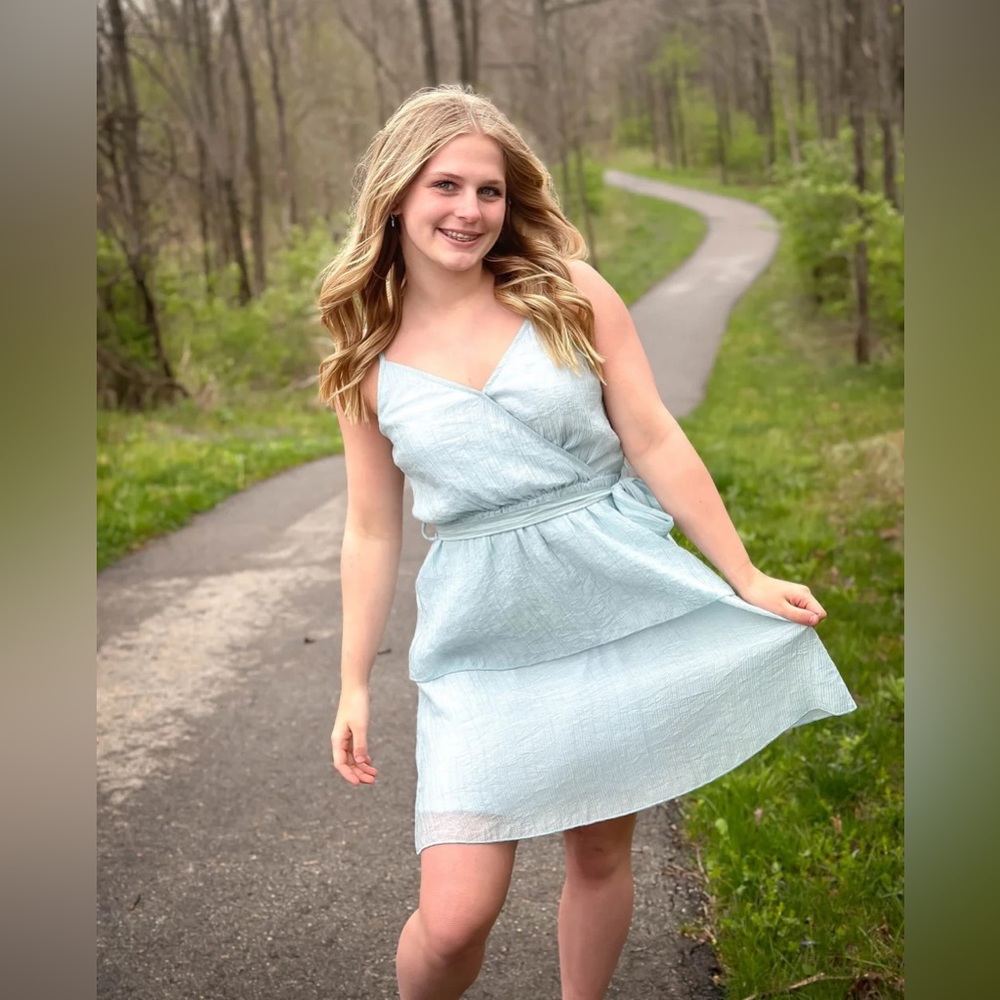 Elings Casual Baby blue Dress